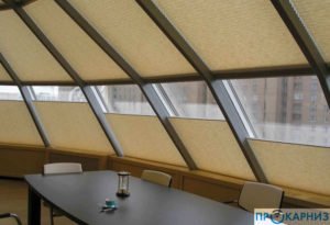 Шторы плиссе с электроприводом Somfy, 1,5 м, пульт, кнопка, умный дом (АРТ. 2379)