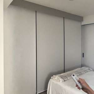 Рулонные жалюзи Somfy Sonesse 40 RTS, белый, blackout, 0.4 м