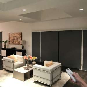 Электропривод (мотор) для рулонной шторы Somfy Sonesse 40 RTS, чёрный, blackout, 0.4 м