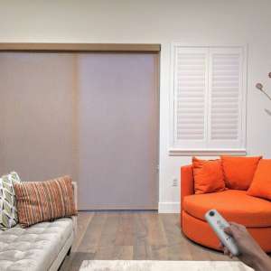 Рулонная штора Somfy Sonesse 40 RTS, утяжелитель Hidden, 0.9 м