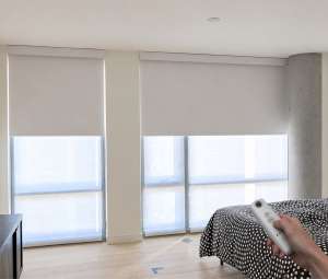 Рулонная штора Somfy Sonesse 30 Ultra АКБ, blackout, 0.8 м