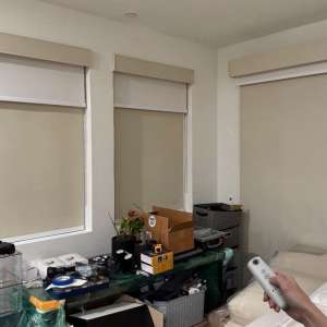 Электропривод (мотор) для рулонной шторы Somfy Sonesse 40 RTS, белый, blackout, 0.4 м
