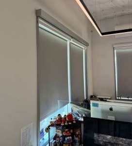 Рулонная штора Novo K35, серый, blackout, 0.5 м (арт. 32754)