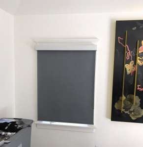 Рулонная штора Somfy Sonesse 40 WT, серый, blackout, 0.4 м (арт. 34556)